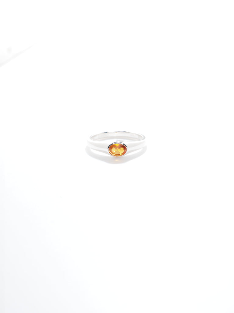 マディラシトリン・ロックリング・オーバルカット・スターリングシルバー（MS-RI-23-0012）｜521