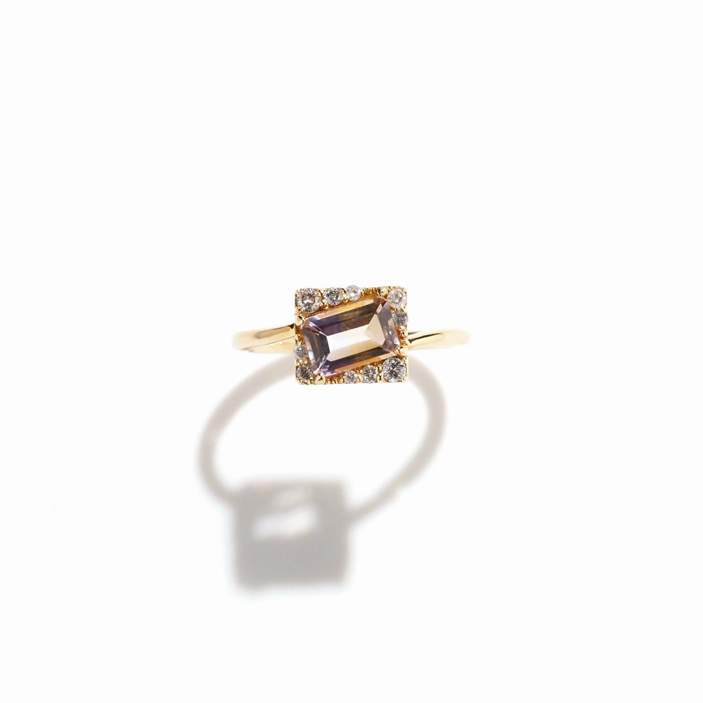 アメトリン＆ダイヤモンド・ルミナラリング・シャンパンゴールド（MS-RI-CO-0000）｜512