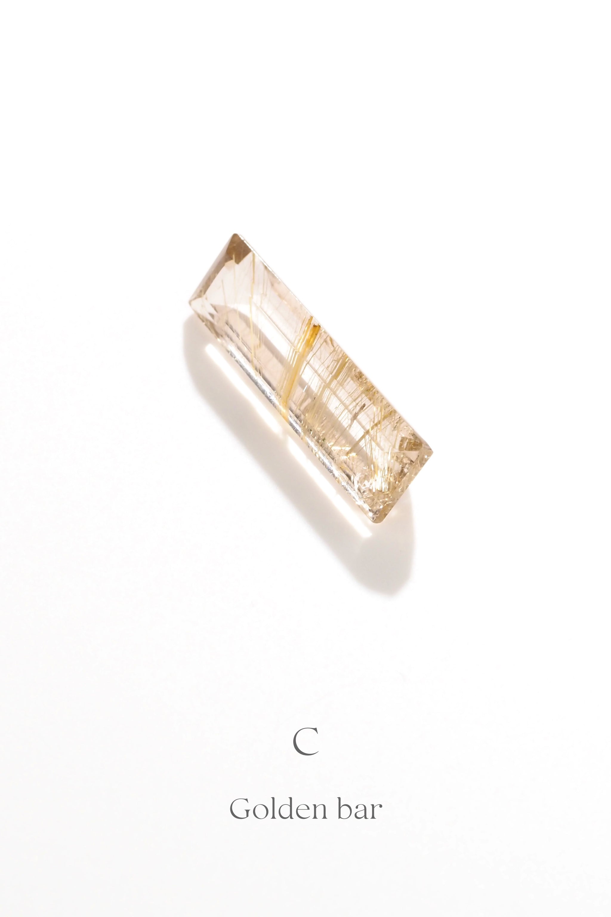 LIMITED出品】ゴールドルチルクォーツ・デザイナーズカット