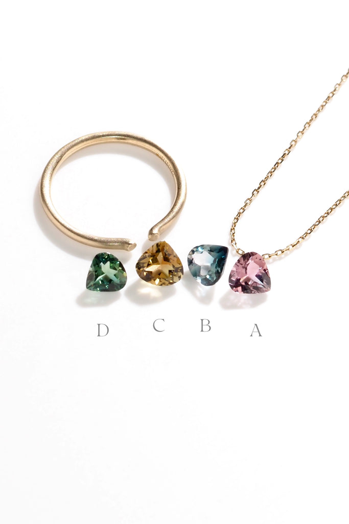 マロンカットのバイカラートルマリン・ピンク*ライトブルー・ブルー*ライトブルー・キャラメル*ブラウン・フォレストグリーン*ライトグリーン ・アフガニスタン産