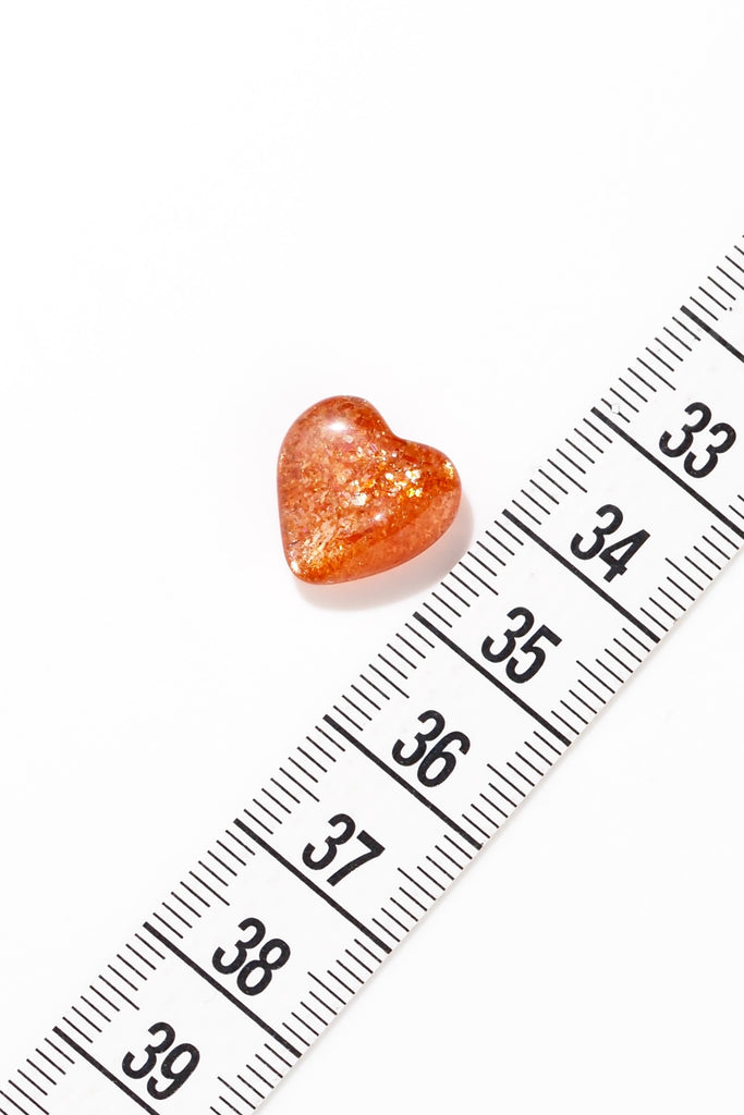 ジュエリースタジオMASHIROのルース（宝石）販売ページ。イリュージョンサンストーン・タンザニア産・ハートシェイプ・6カラット