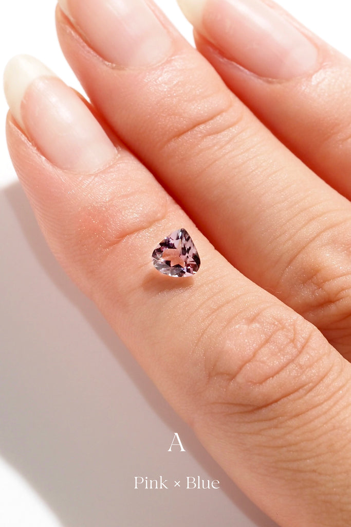 マロンカットのバイカラートルマリン・ピンク*ライトブルー・アフガニスタン産