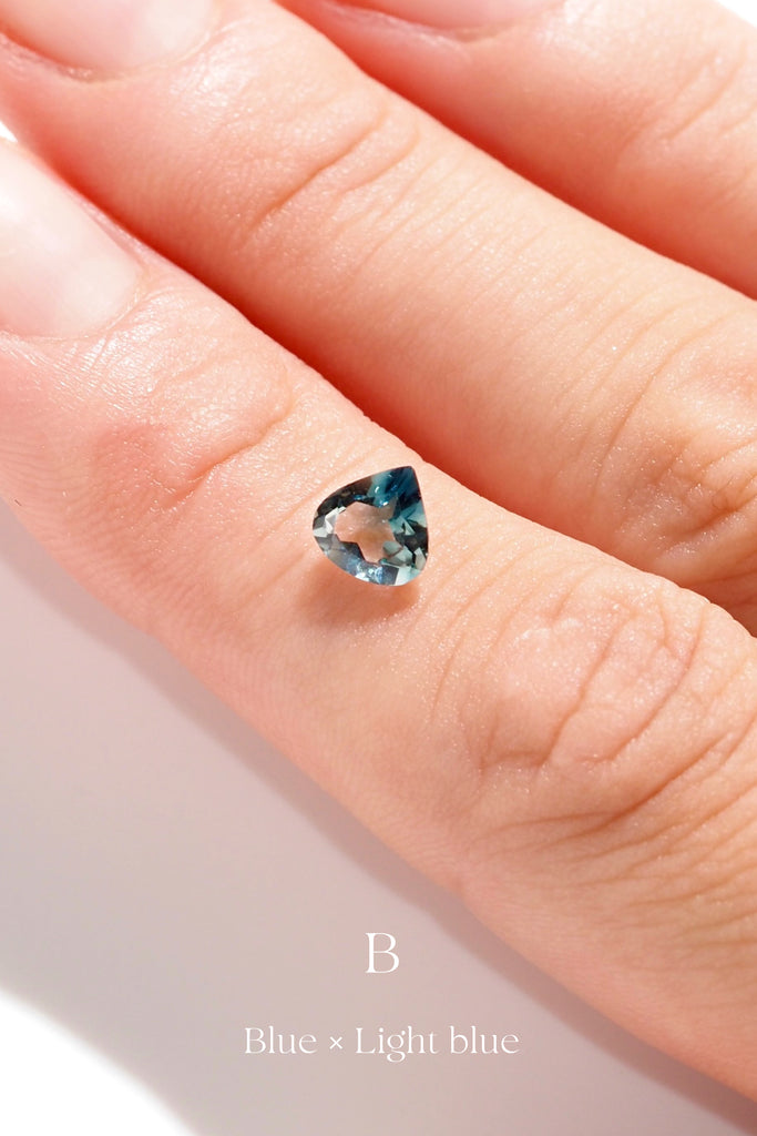 マロンカットのバイカラートルマリン・ブルー*ライトブルー ・アフガニスタン産