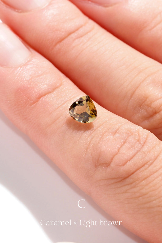 マロンカットのバイカラートルマリン・キャラメル*ブラウン・アフガニスタン産