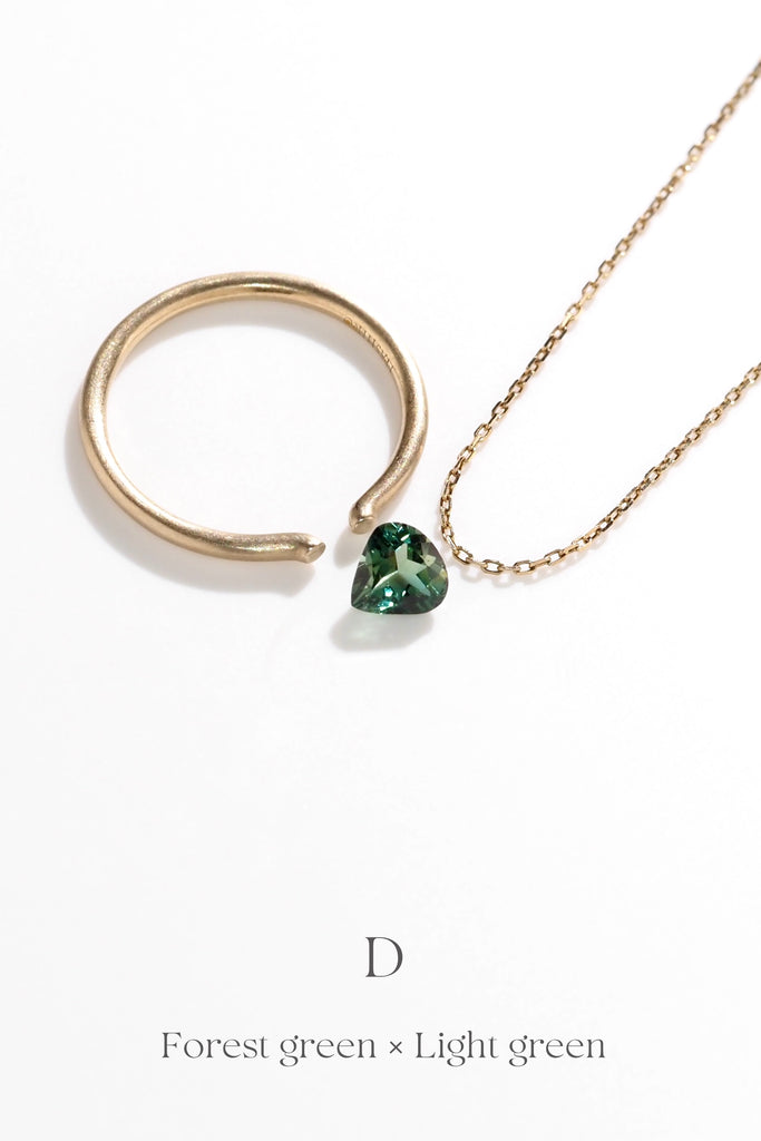 マロンカットのバイカラートルマリン・フォレストグリーン*ライトグリーン ・アフガニスタン産