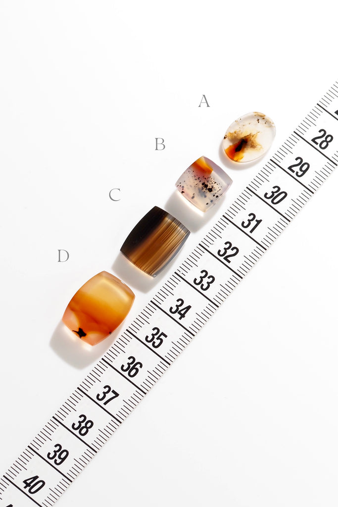 モンタナアゲート・オーバルプレート・クッションプレート・アメリカモンタナ州産・4種類