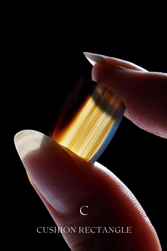 モンタナアゲート・クッションレクタングルカット・アメリカモンタナ州産