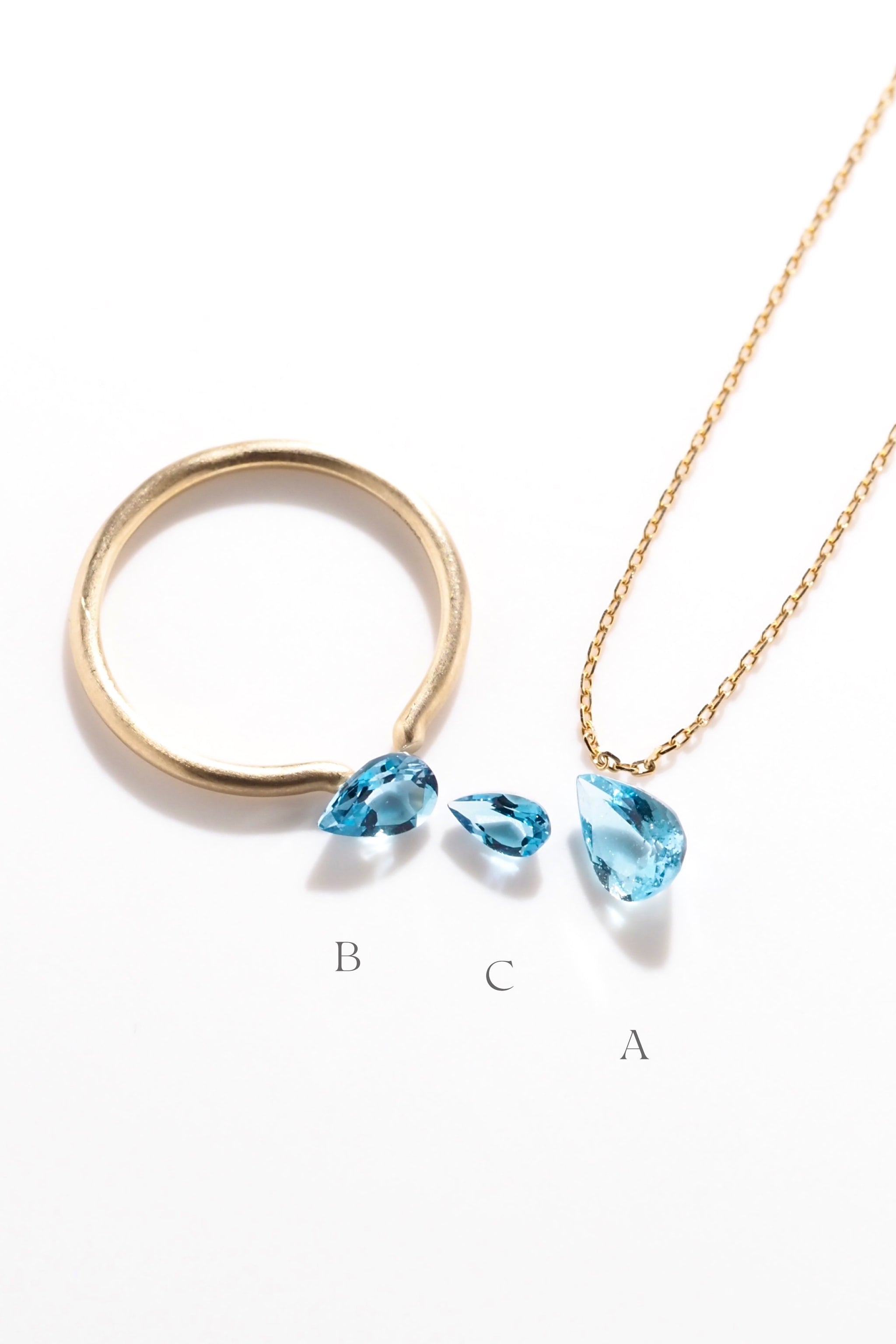 LIMITED出品】サンタマリアアクアマリン・ペアシェイプ