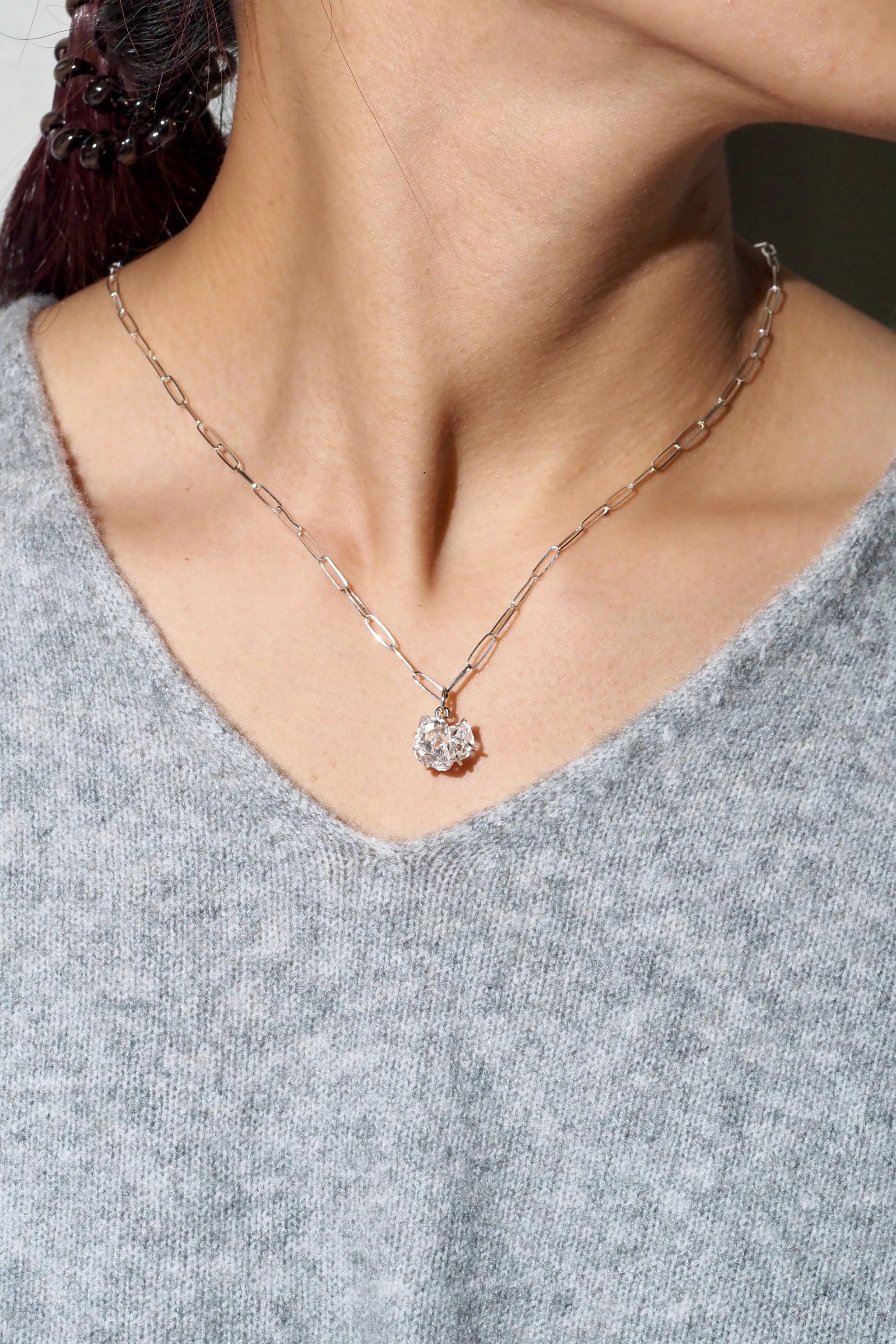 NE010 ペーパークリップチェーンネックレス｜宝石からのオーダー