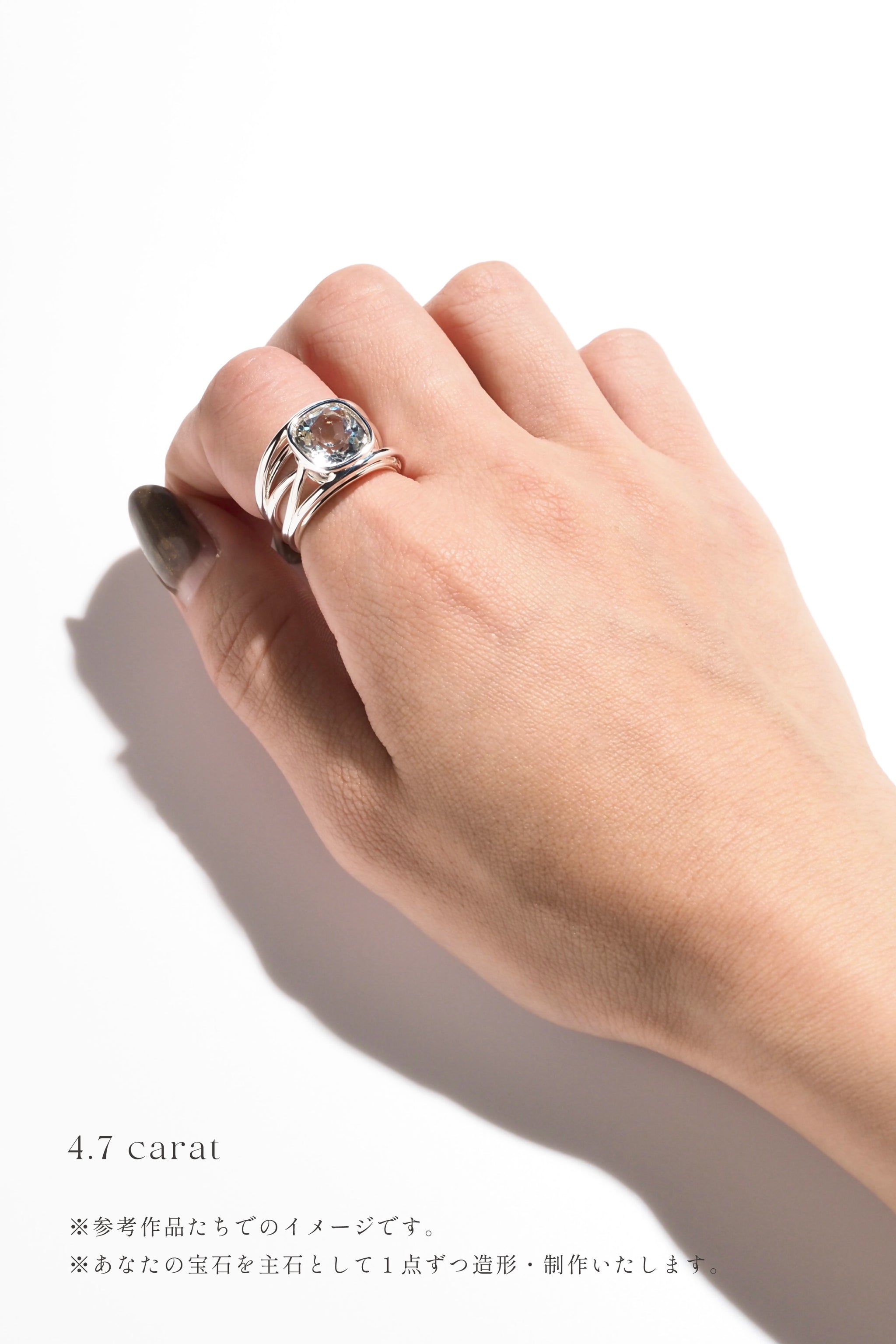 RI015 インフィニティウィーブリング・爪留 / 覆輪留｜リング（指輪