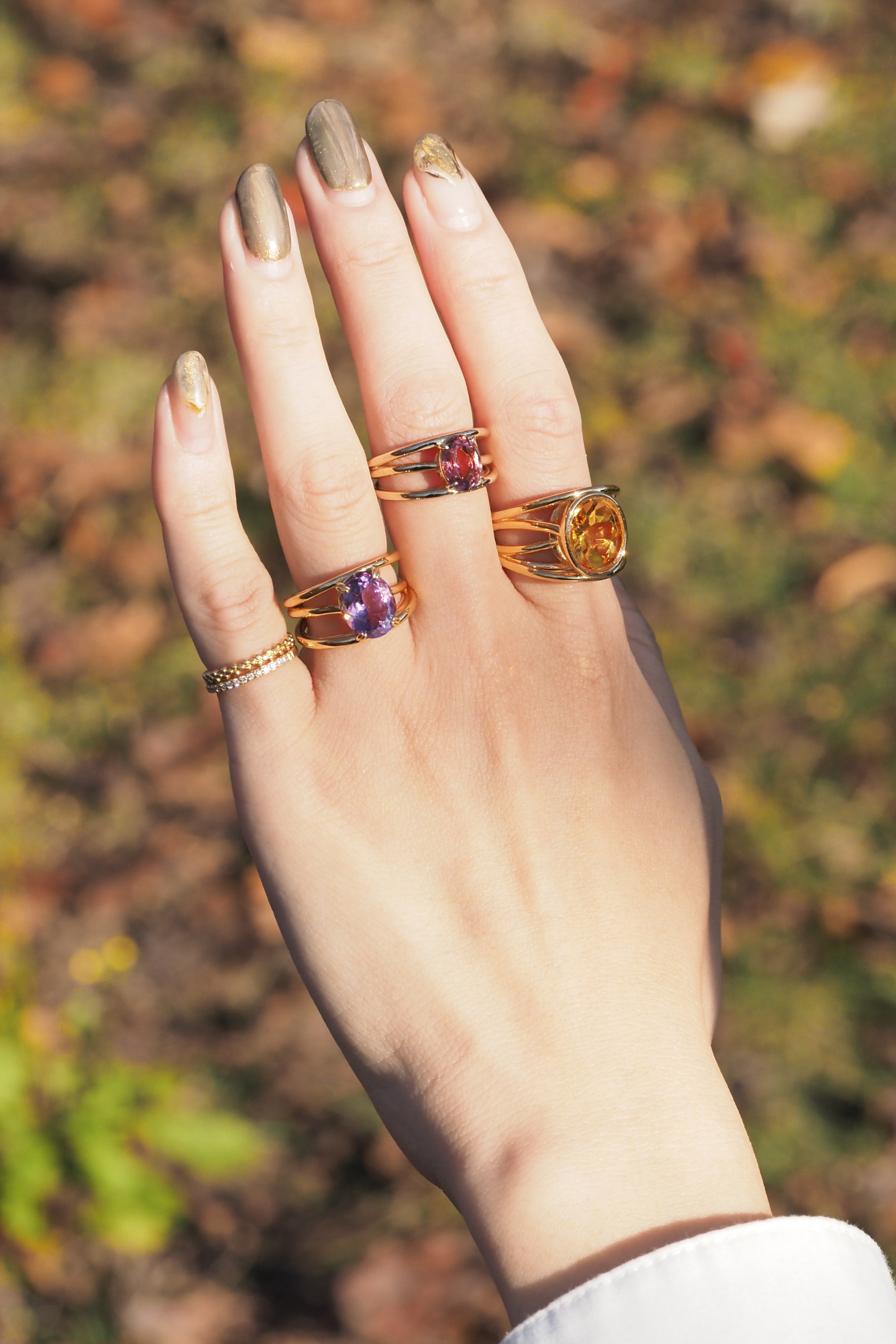 RI015 インフィニティウィーブリング・爪留 / 覆輪留｜リング（指輪