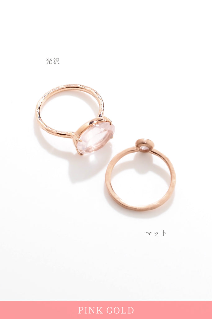 ジュエリースタジオMASHIRO、宝石からのオーダーメイドジュエリーデザイン＆リフォーム（リメイク）セミオーダーデザインより、槌目加工リング（指輪）。お持ち込みルースやジュエリー、宝石から世界に１つのカラーストーンジュエリーを仕立てます。